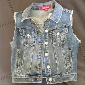 NWT Cut off Blue Jean Vest